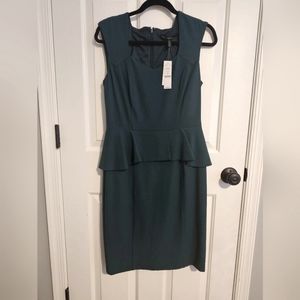 White House Black Market Peplum Sheath Dress size 8